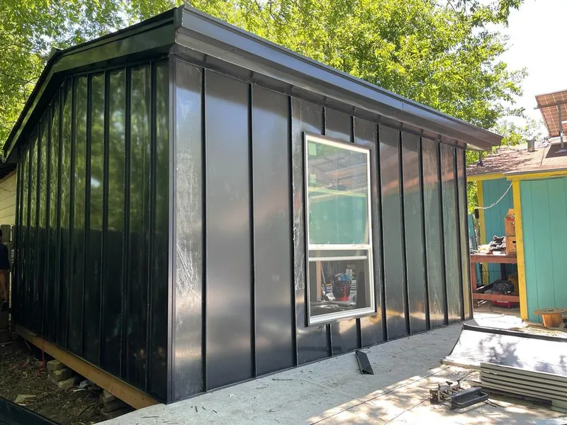 Black standing seam metal wall panels for Metal Roof Installation in Edinboro